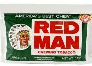 Red Man Wintergreen Chewing Tobacco made in USA, 10 x 85 g pouches, 850 g total. Free shipping!