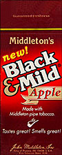 Black & Mild Apple Upright cigars made in USA, 4 x 25ct , 100 total. Free shipping!