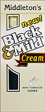 Black & Mild Cream cigars made in USA, 10 x 10 pack, 100 total. Free shipping!