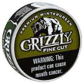 Grizzly Fine Cut Wintergreen Chewing Tobacco made in USA. 4 x 5 can rolls, 680 g total. Ships free!