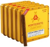 Montecristo Classic Mini Cigarillo made in Dominican Republic. Tin of 20 x 10. Free shipping!