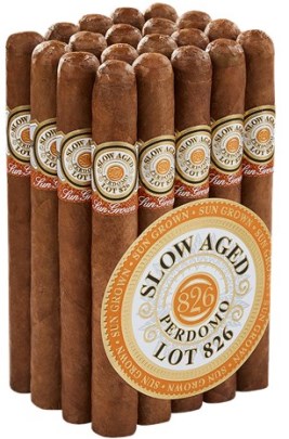 Perdomo Slow-Aged Lot 826 Sun-Grown Robusto cigars made in Nicaragua. 3 x Bundle of 20. Ships free!