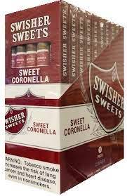 Swisher Sweets Coronella Cigars made in Dominican Republic. 20 x 5 Pack. Free shipping!