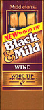 Black & Mild Wine Wood Tip cigars made in USA, 40 x 5 pack, 200 total. Free shipping!