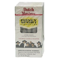 Dutch Masters Cigarillos Honey Sports cigars made in USA, 4 x 25 ct, 100 total. Free shipping!