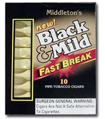 Black & Mild Fastbreak Upright Cigars made in USA,  8 x 25ct , 200 total