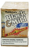 Black & Mild Fastbreak Mild Cigars made in USA, 12 x10 Pack, 120 total