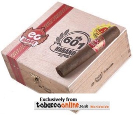601 Red Label Habano Robusto cigars made in Nicaragua. Box of 20. Free shipping!