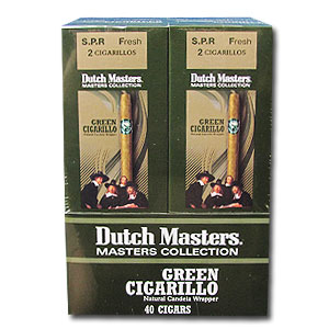 Dutch Masters Cigarillos Green made in USA. Fresh Foil Loc, 3 x 40, 120 total. Free shipping!
