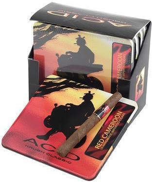 Acid Krush Classic Red Cameroon cigarillos made in Nicaragua. 10 Tins x 10 pack. Free shipping!