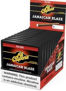 Al Capone Jamaican Blaze Cigarillos made in Honduras. 20 Tins x 10 pack. Free shipping!