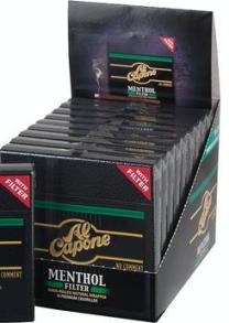 Al Capone Menthol Filter Cigarillos made in Honduras,  30 x 10 pack, 300 total.