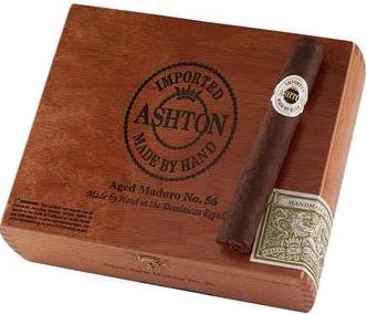 Ashton Aged Maduro No.56 made in Dominican Republic. Box of 25. Free shipping!