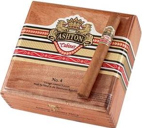 Ashton Cabinet Selection No. 4 cigars made in Dominican Republic. Box of 25. Free shipping!