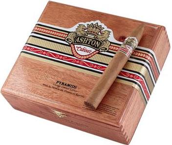 Ashton Cabinet Selection Pyramid cigars made in Dominican Republic. Box of 25. Free shipping!