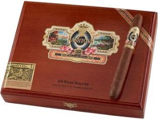 Ashton Estate Sun Grown 24 Year Salute Toro cigars made in Dom. Republic. Box of 25. Ships Free!
