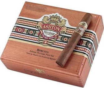 Ashton Heritage Puro Sol Robusto cigars made in Dominican Republic. Box of 25. Free shipping!