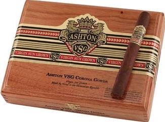 Ashton Virginia Sun Grown Corona Gorda cigars made in Dominican Republic. Box of 24. Free shipping!