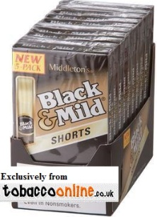 Black & Mild By Middleton Short cigars made in USA. 4 x box of 50, 200 total. Free shipping!