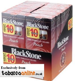 Blackstone Cigarillos Peach Tip made in USA, 20 x 10 pack. Free shipping!