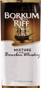 Borkum Riff Mixture with Bourbon Whiskey Pouch Pipe Tobacco. 42 g pouch x 20. 840g total. Ships free