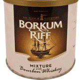 Borkum Riff with Bourbon Whiskey Pipe Tobacco Can, 5 x 200g can, 1000g total.