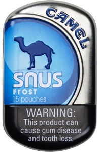 Camel Snus Frost Pouches Tobacco made in USA, 50 x 9.01g tins, 15 pouches per tin. Free shipping!