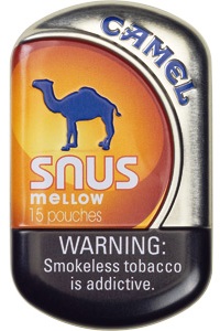 Camel Snus Mellow Pouches Tobacco made in USA, 50 x 9.01g tins, 15 pouches per tin. Free shipping!