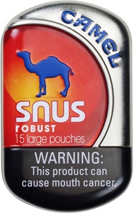 Camel Snus Robust Pouches Tobacco made in USA, 50 x 0.318oz / 9.01g / tins, 15 pouches per tin.