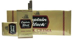 Captain Black Dark Crema Little Cigars Carton made in USA, 4 x 200 ct, Free shipping!