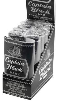 Captain Black Dark pipe tobacco, 24 x 42g pouch, 1008 g total. Free Shipping!