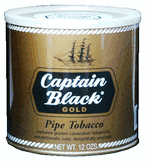 Captain Black Gold Can pipe tobacco, 4 x 12oz cans, 1360g total.