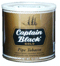 Captain Black Gold Can pipe tobacco, 4 x 12oz cans, 1360g total.