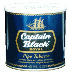 Captain Black Royal Can pipe tobacco, 4 x 12oz cans, 1360g total.