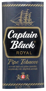 Captain Black Royal pipe tobacco. 24 x 42g pouch, 1008 g total. Free Shipping!