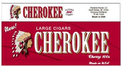 Cherokee Cherry 100s Little cigars made in USA. 4 cartons of 200. Free shipping!