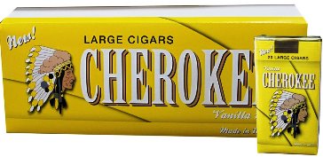 Cherokee Vanilla 100s Little cigars made in USA. 4 cartons of 200. Free shipping!
