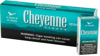 Cheyenne Menthol Extreme Little Filtered cigars made in USA. 4 cartons of 200. Free shipping!