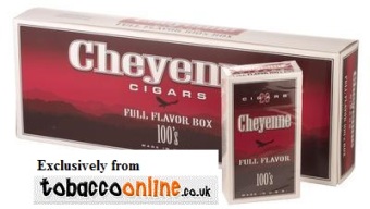 Cheyenne Full Flavor 100s Filtered Cigars made in USA. 6 x cartons of 200. 1200 total.