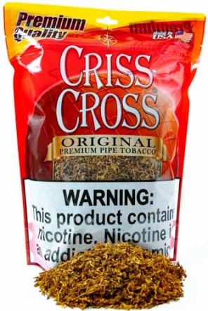Criss Cross Original Dual Use Tobacco made in USA. 4 x 453 g Bags, 1812 g. total. Free shipping!