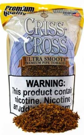 Criss Cross Ultra Smooth Dual Use Tobacco made in USA. 4 x 453 g Bags, 1812 g. total. Free shipping!