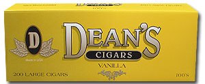 Deans Vanilla Little Filtered cigars made in USA. 4 cartons of 200. Free shipping!