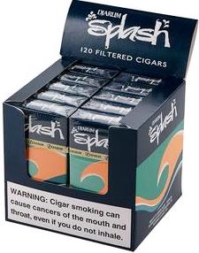 Djarum Splash filtered cigars made in Indonesia. 20 x 12 pack. Free shipping!