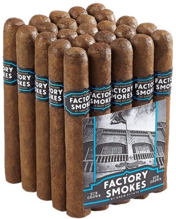 Drew Estate Factory Smokes Sun Grown Churchill cigars made in Nicaragua. 2 x Bundle of 25. Ships fre