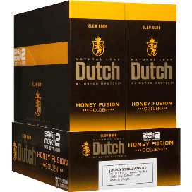 Dutch Masters Honey Fusion cigarillos made in USA. 90 x 2 pack, 180 total. Free shipping!