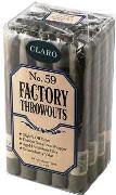 Factory Throwouts No.59 Claro cigars made in USA. 3 x Bundle of 20. Free shipping!