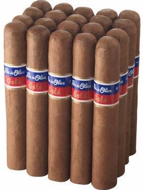 Flor De Oliva Gold 5 x 50 Robusto cigars made in Nicaragua. 3 x Bundle of 20. Free shipping!