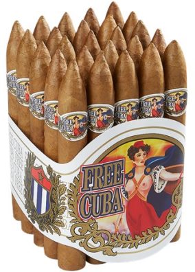 Free Cuba Torpedo cigars made in Dominican Republic. 3 x Bundle of 25. Free shipping!