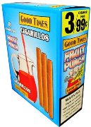 Good Times Foill Fresh Fruit Punch cigarillos made in USA. 60 x 3 pack. 180 total. Free shipping!