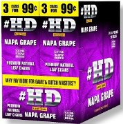 Good Times Foill Fresh HD Napa Grape cigarillos made in USA. 60 x 3 pack. 180 total. Free shipping!